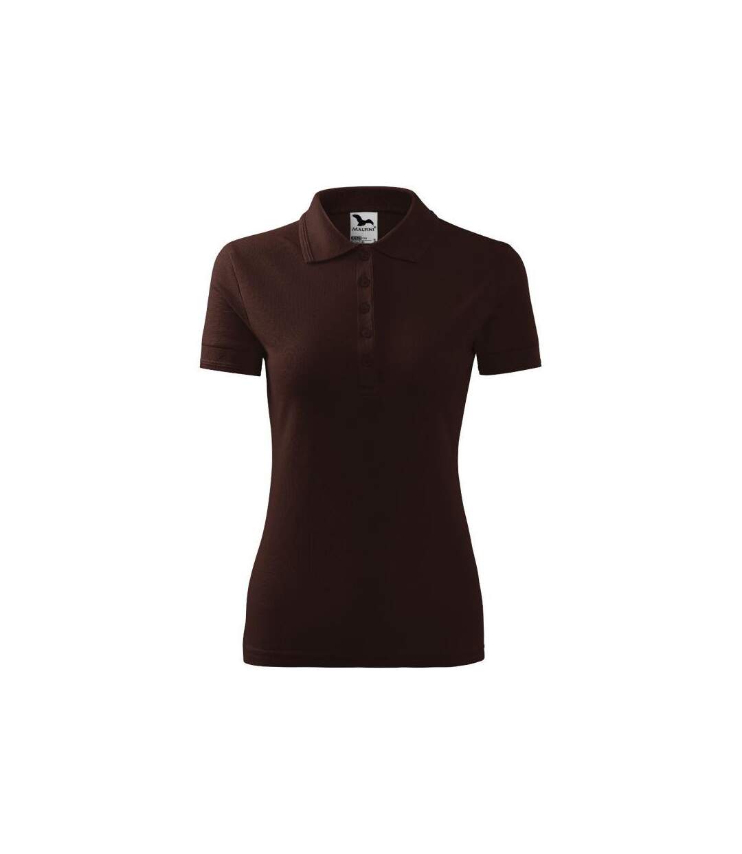 Womens/ladies Pique Polo Shirt Brown Malfini-3