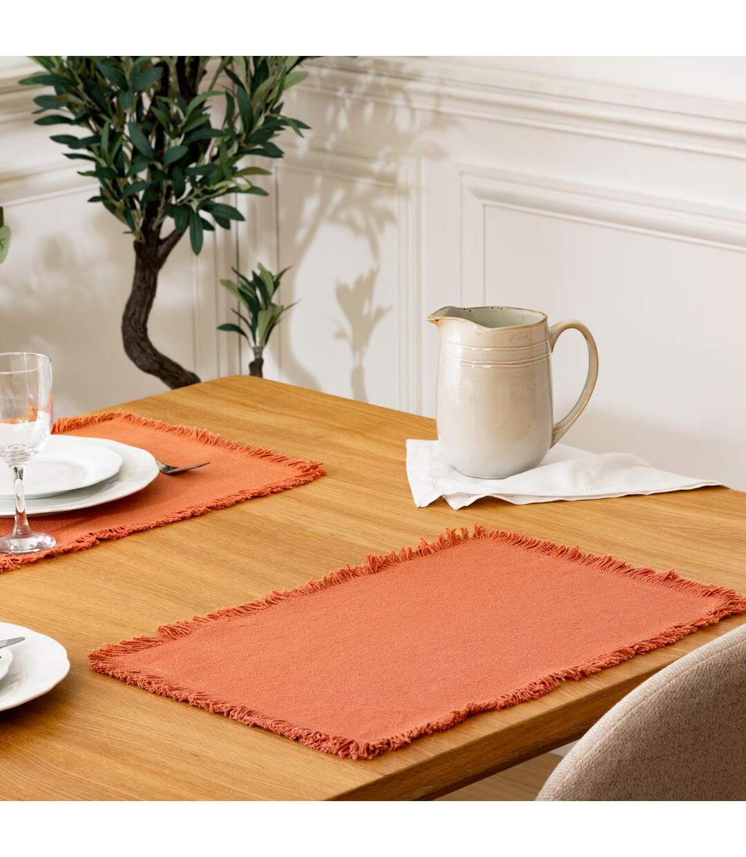 Set de Table Déco Maha 30x45cm Terracotta-3