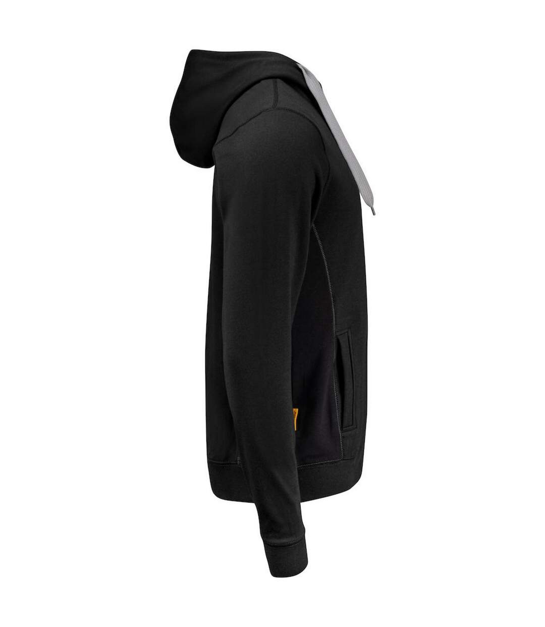 Unisex Adult Full Zip Hoodie Black Jobman-3