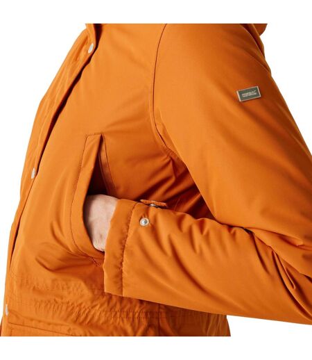 Womens/ladies Voltera Heated Waterproof Jacket Burnt Copper Regatta