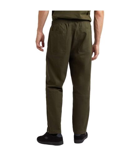 Umbro Mens Drill Bakers Trousers (Forest Night)