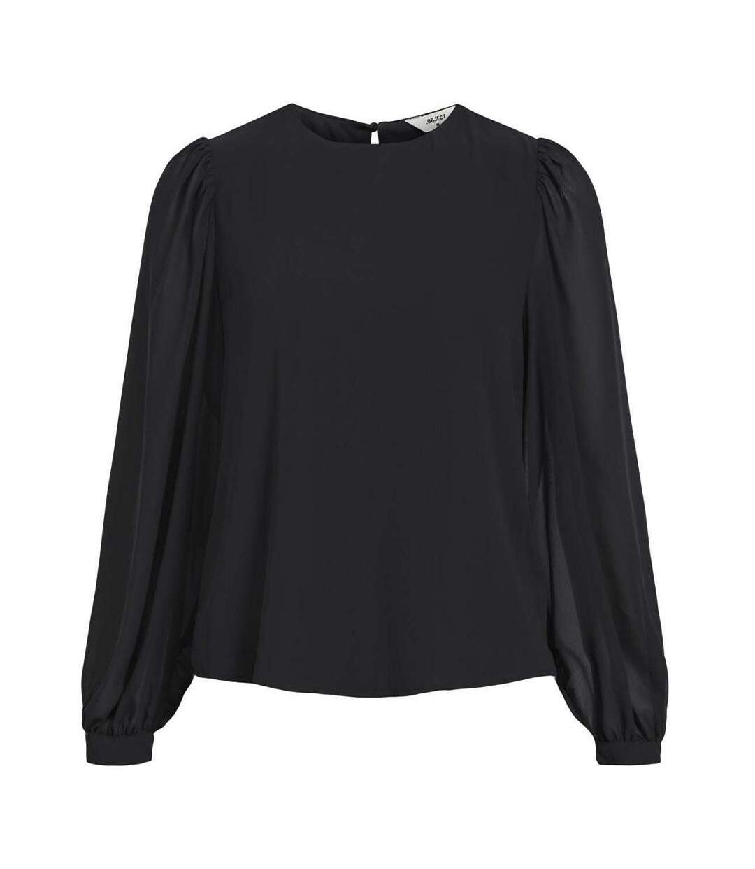 Blouse noire fluide femme vero moda mila-2