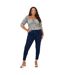 Womens/ladies High Rise Skinny Jeans Light Blue Brave Soul-1