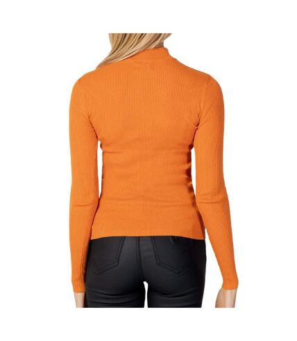 Pull Orange Femme JDY Highneck - L