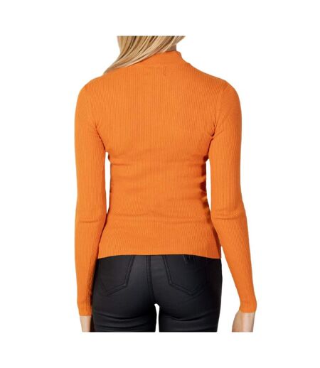 Pull Orange Femme JDY Highneck - L