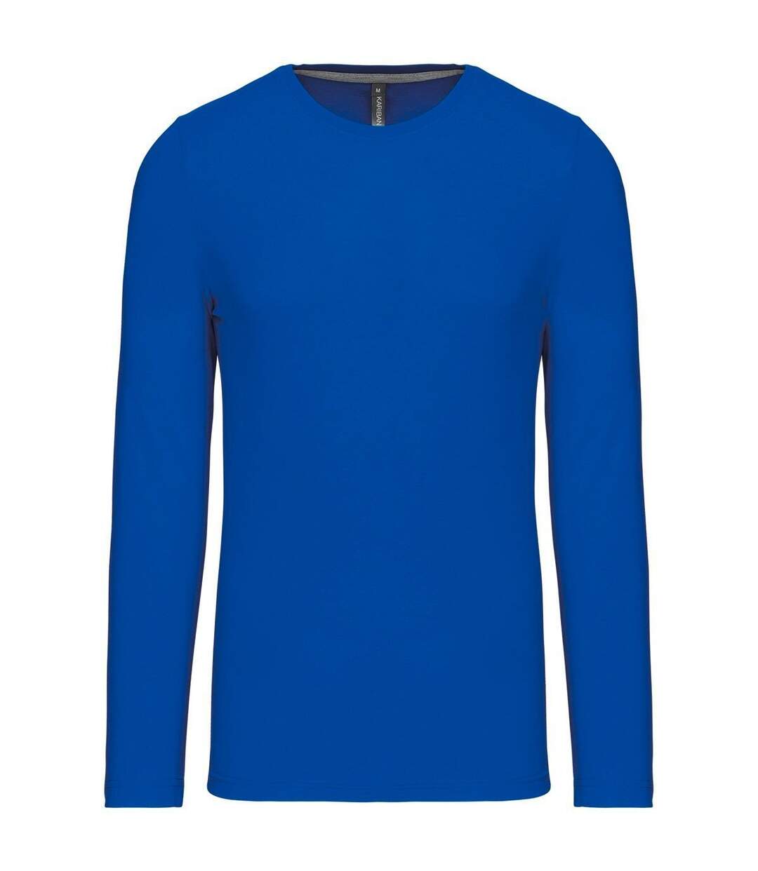 T-shirt manches longues col rond - K359 - bleu roi - homme