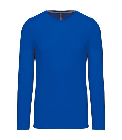 T-shirt manches longues col rond - K359 - bleu roi - homme