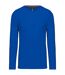 T-shirt manches longues col rond - K359 - bleu roi - homme