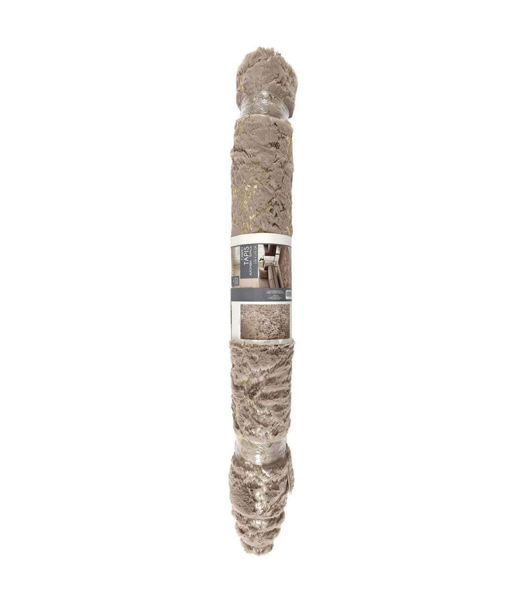 Tapis Imitation Fourrure Negrada 120x170cm Taupe-5