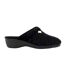 Chaussons mules amaretto femme noir Lunar