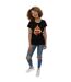 Disney T-shirt en coton Inside Out Fired Up Femme/Ladies (Noir) - UTBI36419-4