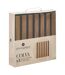 Lot de 3 Panneaux Déco Colva 30x30cm Marron-4