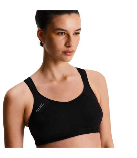 Womens/ladies High Impact Sports Bra Black Champion