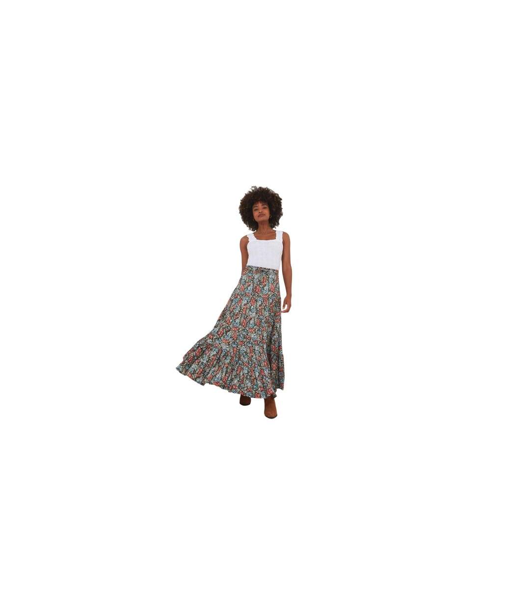 Womens/ladies Boho Maxi Skirt Multicoloured Joe Browns-1