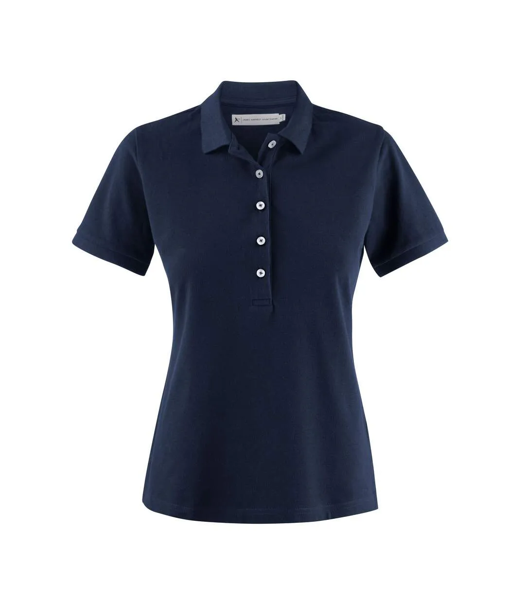 Womens/ladies Sunset Polo Shirt Light Turquoise James Harvest-1