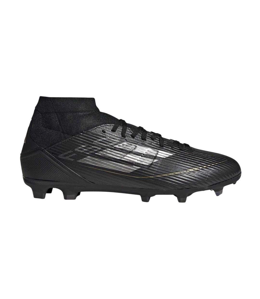 Mens F50 League Firm Ground Football Boots Black Silver Adidas-1