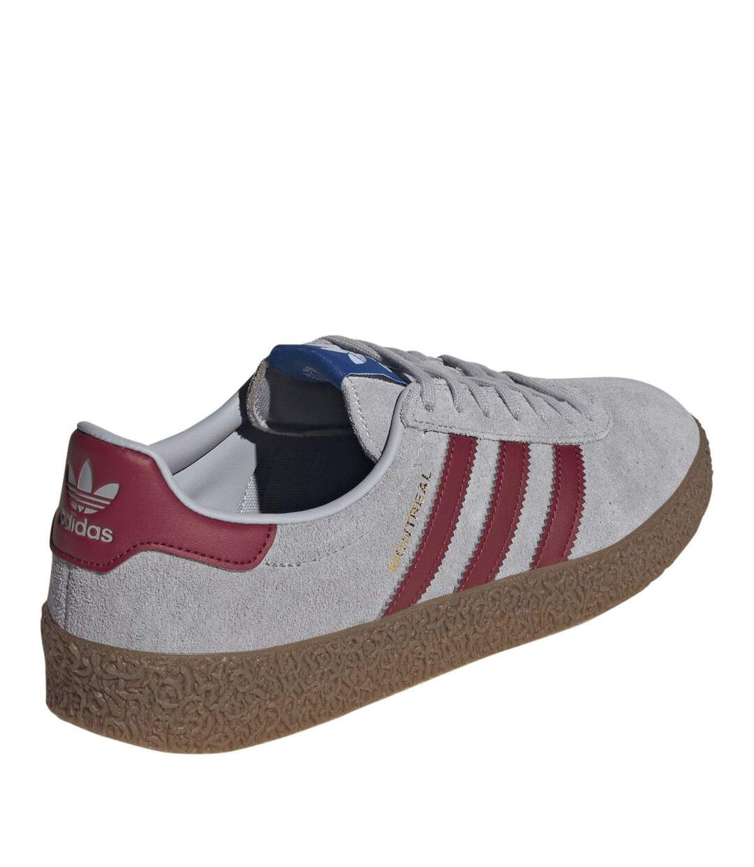 Baskets Motif/style 3 Rayures Originals Montreal Homme Gris Rouge Adidas-4