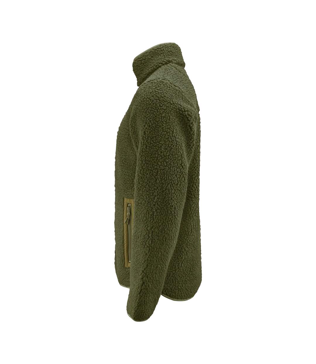Veste Polaire Kingsley Homme Vert Kaki Foncé James Harvest-3