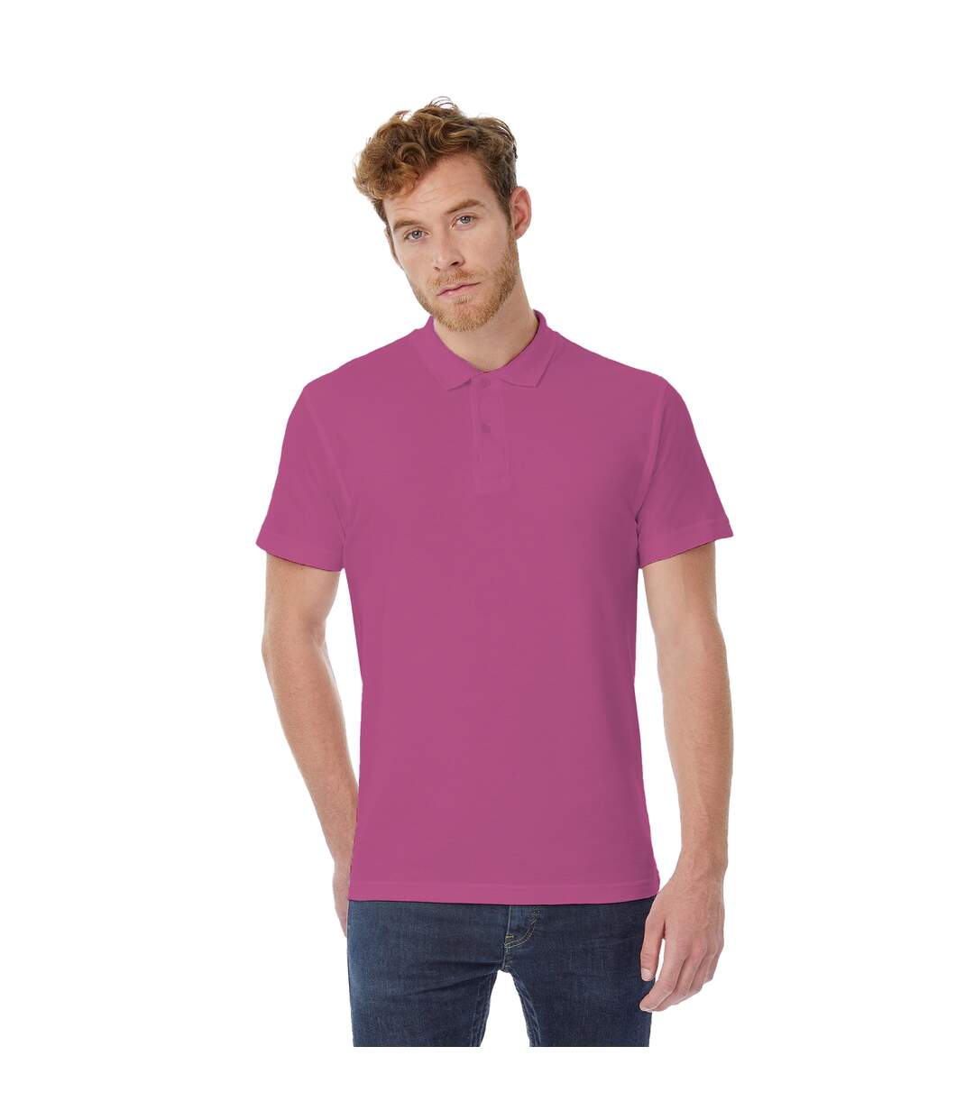 Polo à manches courtes femme fuchsia B&C