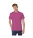 B&C ID.001 Unisex Adults Short Sleeve Polo Shirt (Fuchsia)