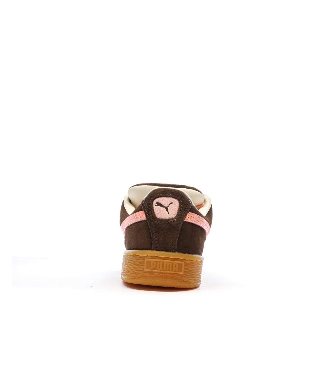 Baskets marron/rose femme puma suede xl-3