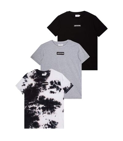 Hype - Ensemble T-shirts - Homme (Noir / Gris / Blanc) - UTHY8008