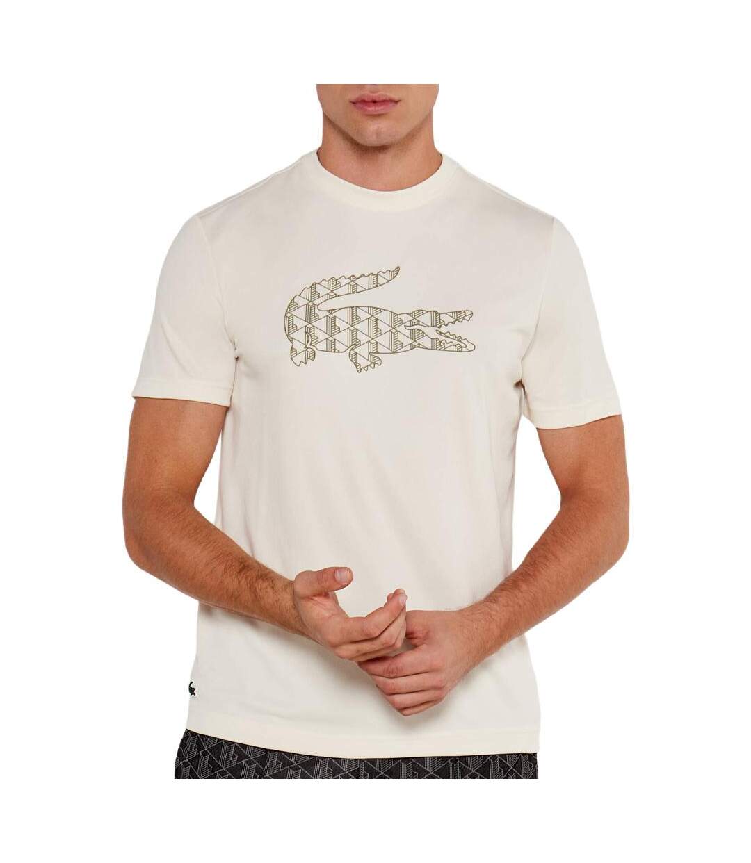 T-shirt beige homme lacoste th2623-1