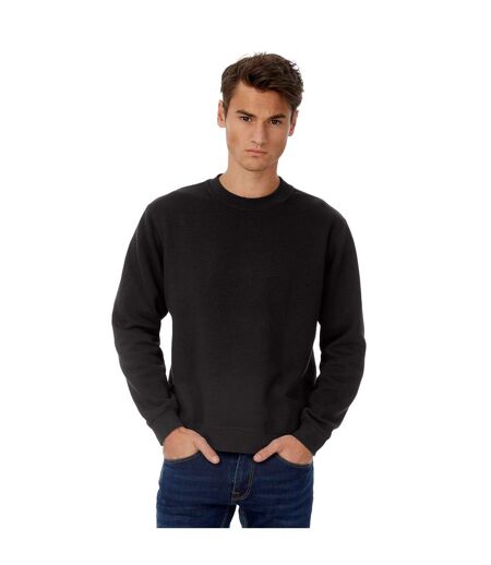 Mens set in sweatshirt black pure B&C