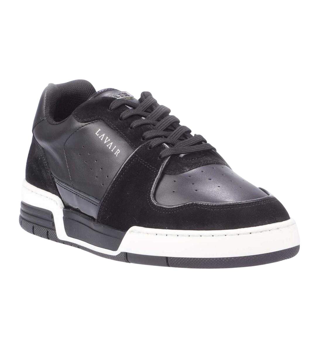Baskets Vadum Homme Blanc Noir Lavair-4