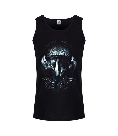 Unorthodox Collective Mens Raven Vest Top (Noir) - UTGR2876