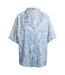 Chemise De Vacances Manches Courtes Motif/style Floral Originals Femme Bleu Adidas-2