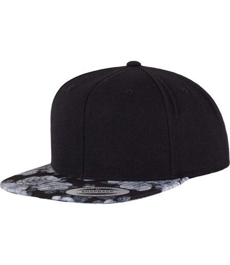 Casquette Motif/style Roses Noir Gris Flexfit