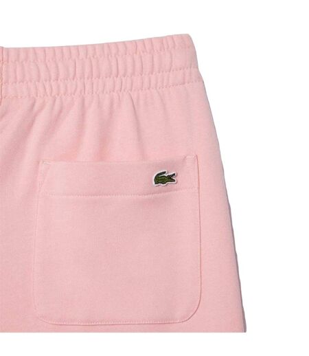 Womens/ladies Loungewear Fleece Relaxed Fit Joggers Pink Lacoste