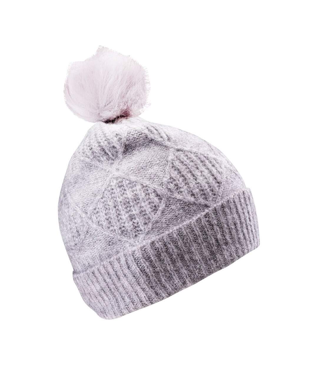 Womens/ladies carlan beanie grey melange Iguana