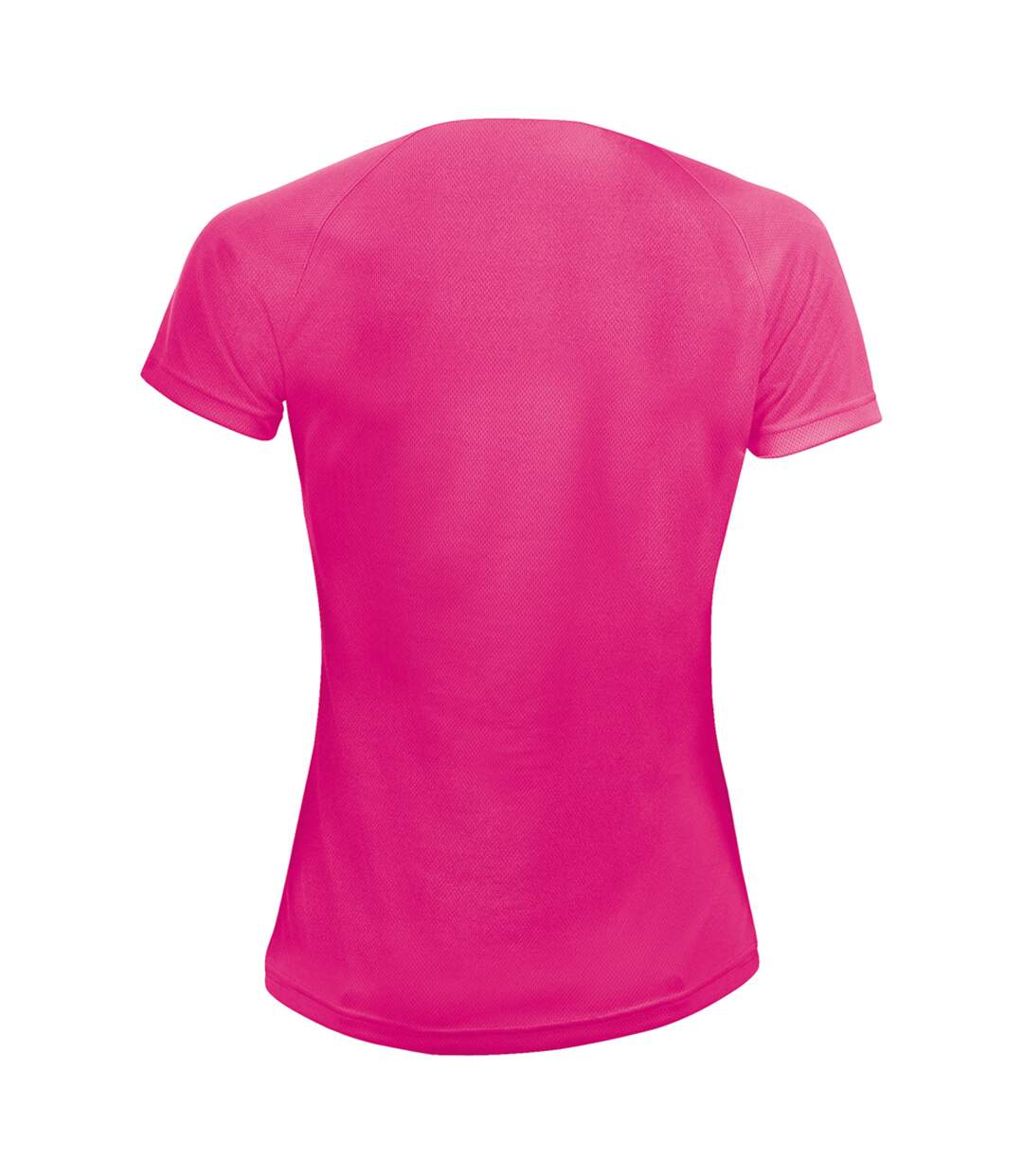 T-shirt de sport femme rose néon SOLS-2