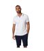 Mens Marriage Collared Polo Shirt White Threadbare-2