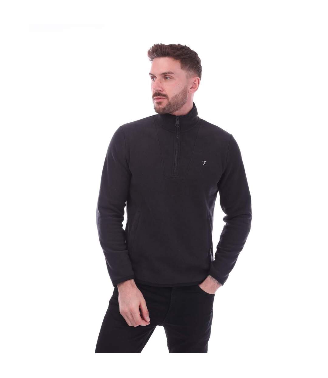Haut polaire rush homme bleu marine Farah-1
