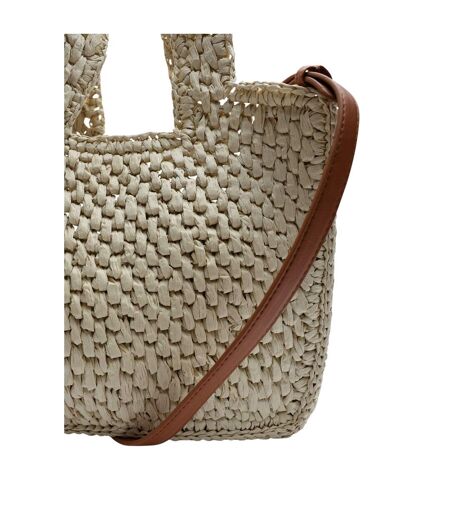Vivid Raffia Tote Bag One Size Natural Raffia Where's That From
