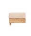 Drap Housse en Gaze de Coton Flora 160x200cm Beige Lin-2