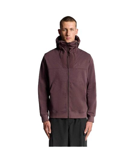 Mens Logo Hybrid Jacket Brown Lyle & Scott