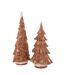 Sapin Déco en Résine Imitation Bois 46cm Marron-2