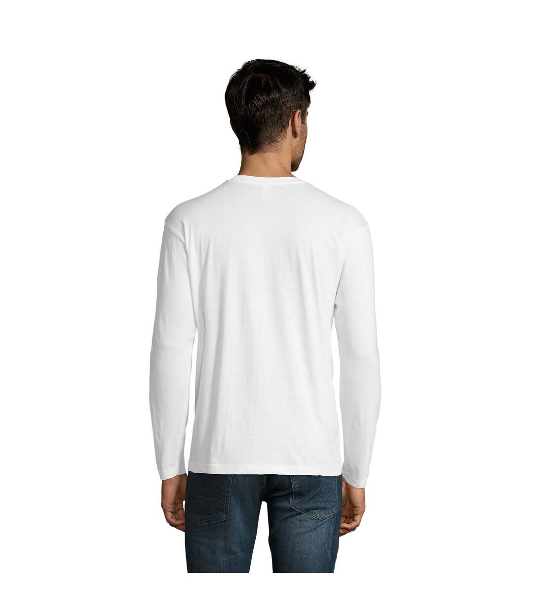 T-shirt Monarch Homme Blanc SOLS-2