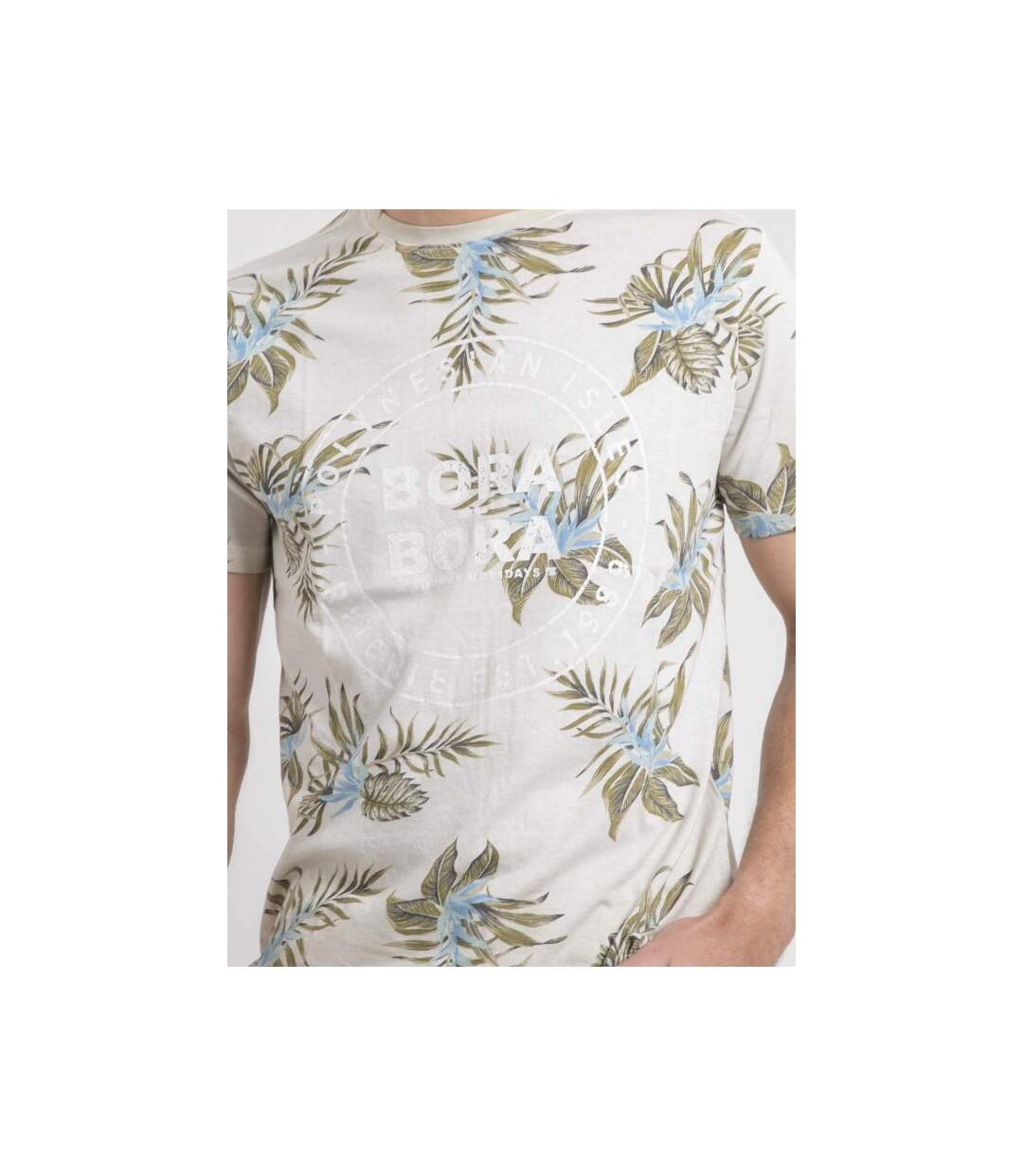 T-shirt col rond pur coton motifs NULEMON-3