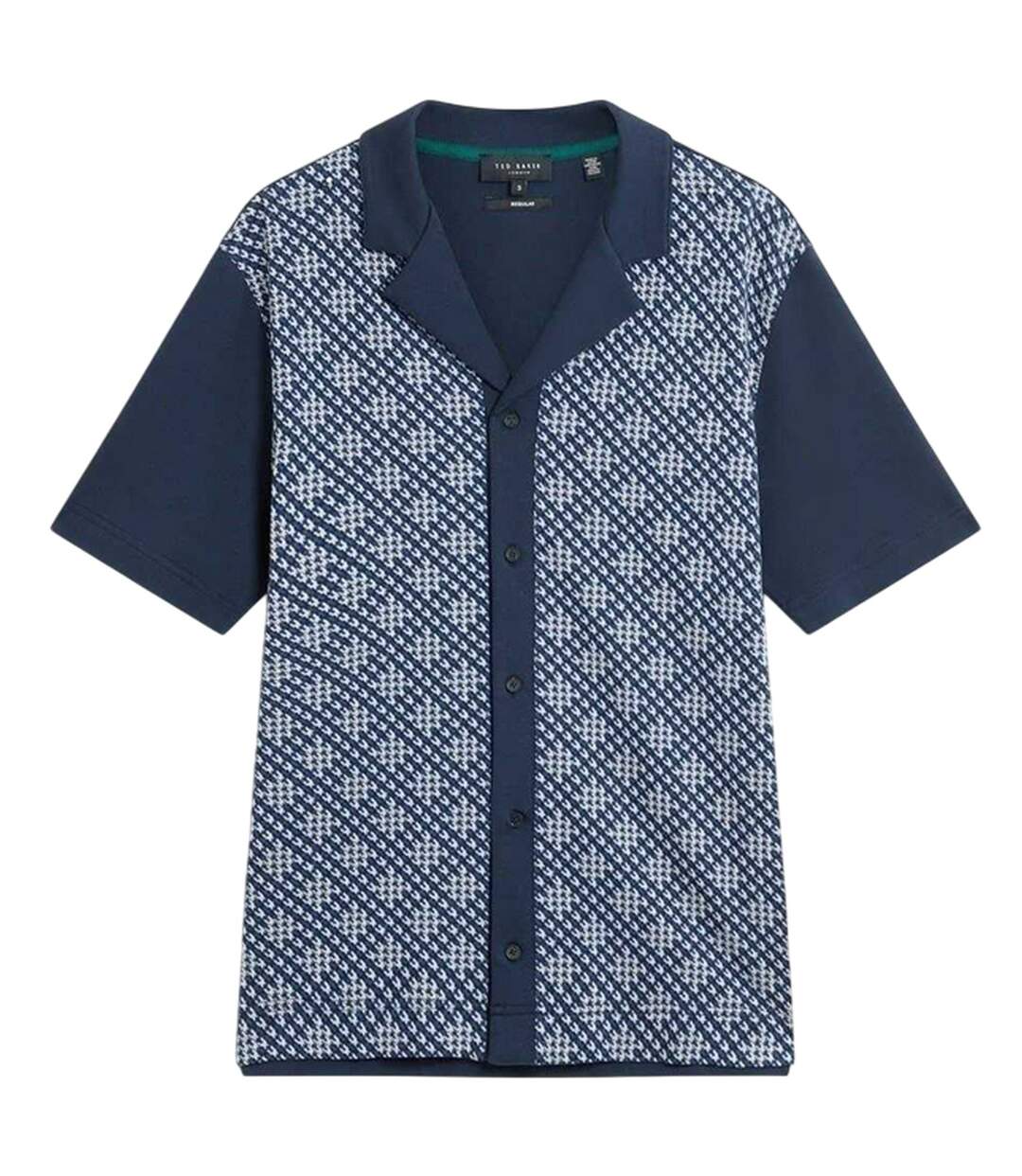 Mens Danlibe Argyle Shirt Navy Ted Baker-2