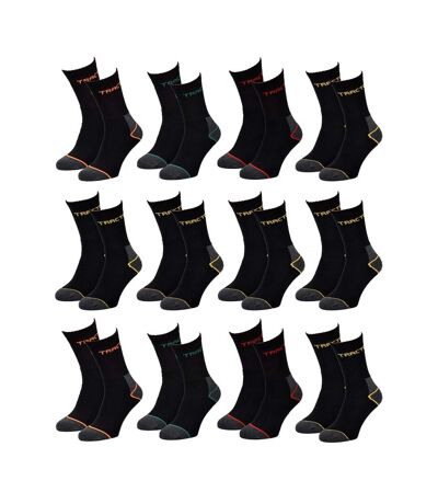 Chaussettes de Travail TRACTO pour Homme Résistance et Qualité Pro - Pack de 12