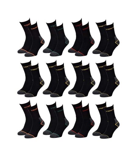 Chaussettes de Travail TRACTO pour Homme Résistance et Qualité Pro - Pack de 12
