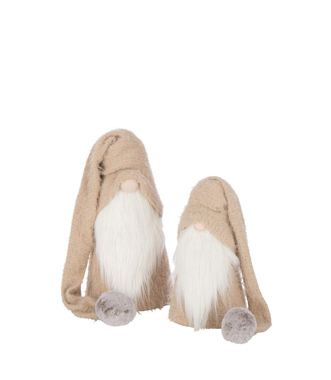 Père-Noël Gnome Déco Hiver 60cm Beige-2
