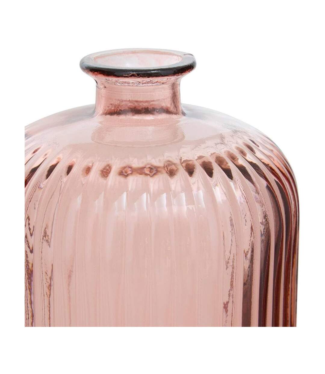 Vase Design en Verre Luz 23cm Rose-2