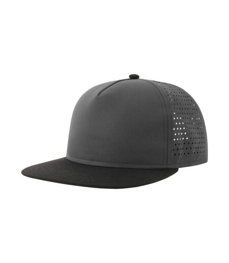 Casquette De Baseball Bank Five Gris Foncé Noir Atlantis Headwear