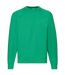 Mens classic 80/20 raglan sweatshirt kelly green Fruit of the Loom